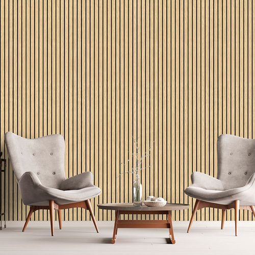 Timber slat acoustic panel